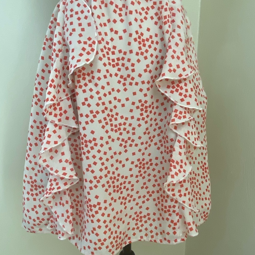 Forever 21. Orange and White Dress. Sz M. - Picture 4 of 12